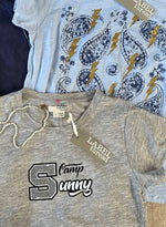 Graphic Ava Tee - Grey Camp Sunny