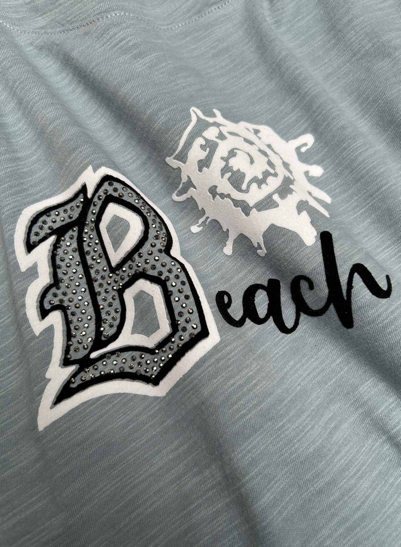 Graphic Ava Tee -   Denim Beach Bum