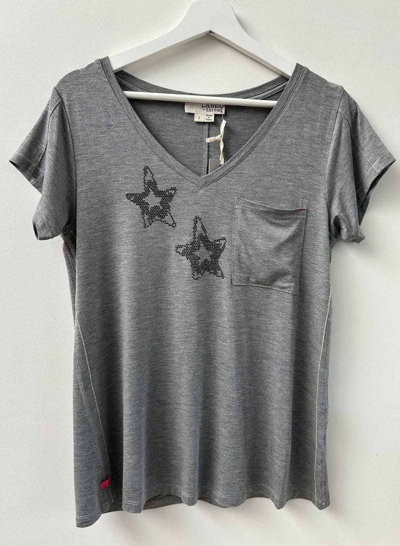 Graphic Harper Vee - Grey Star Charms