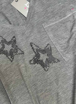 Graphic Harper Vee - Grey Star Charms
