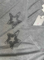 Graphic Harper Vee - Grey Star Charms