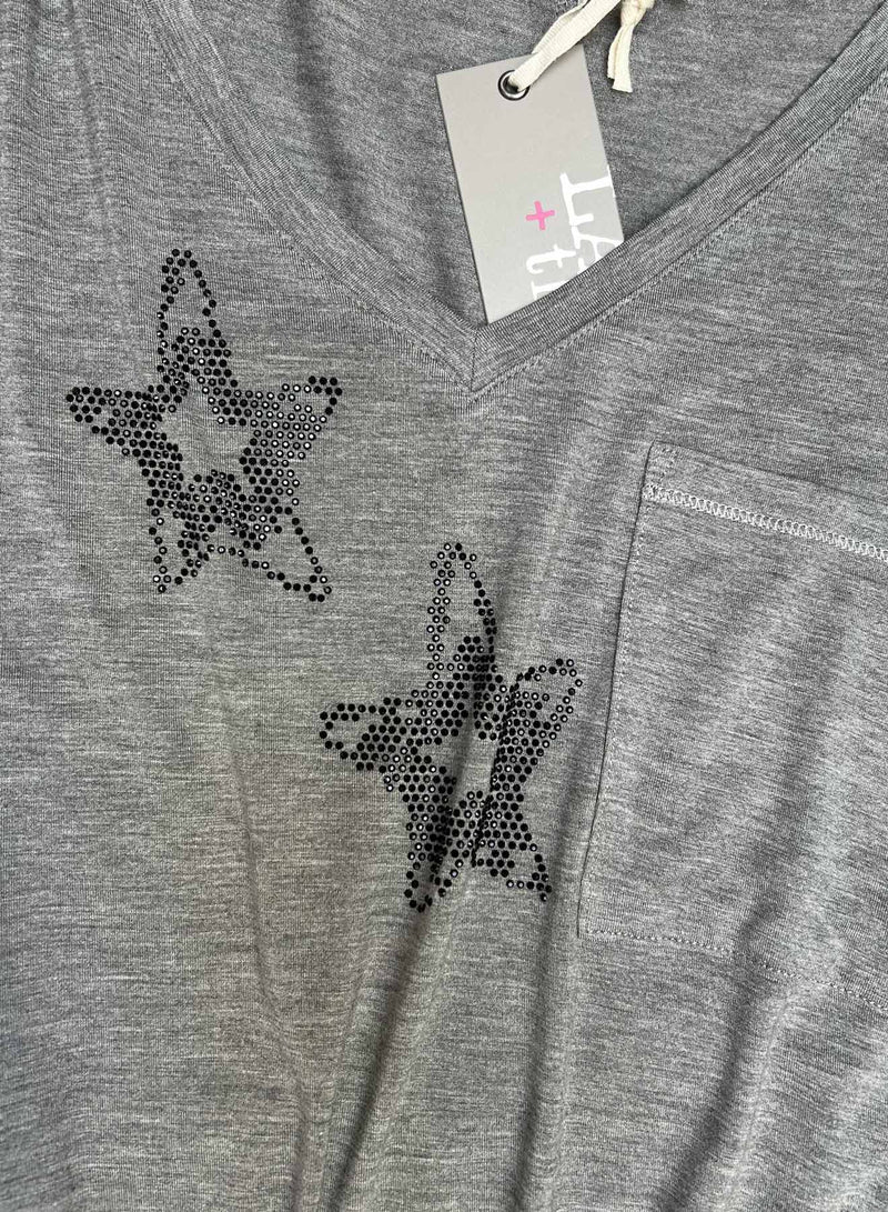 Graphic Harper Vee - Grey Star Charms