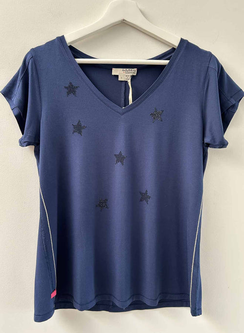 Graphic Harper Vee - Navy Star Crystal