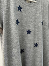 Graphic Ava Tee - Grey Starburst Crystal