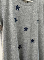 Graphic Ava Tee - Grey Starburst Crystal