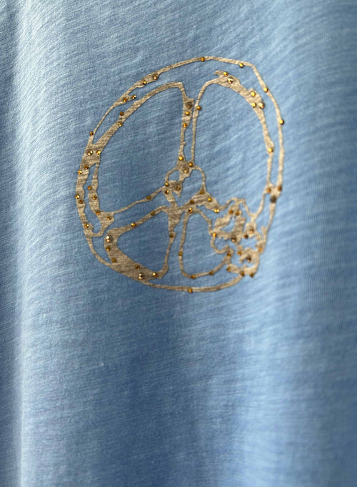 Graphic Ava Tee - Bluebelle Peace Crystal
