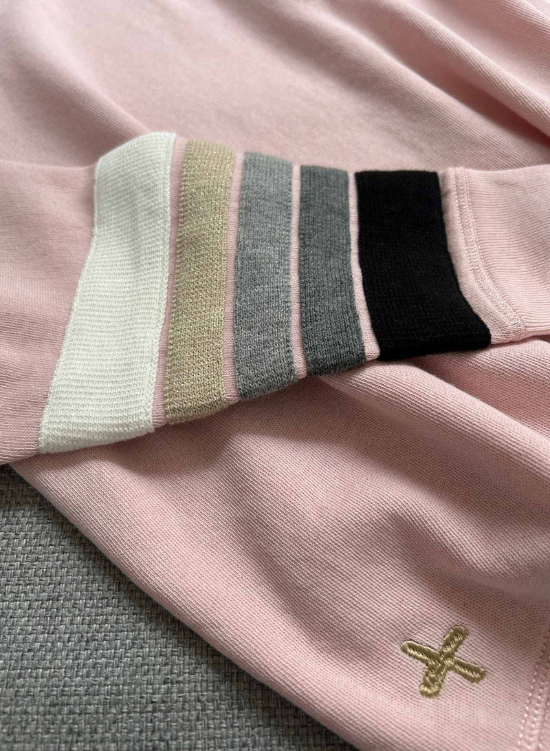 Track Sweatshirt - Blush Multi