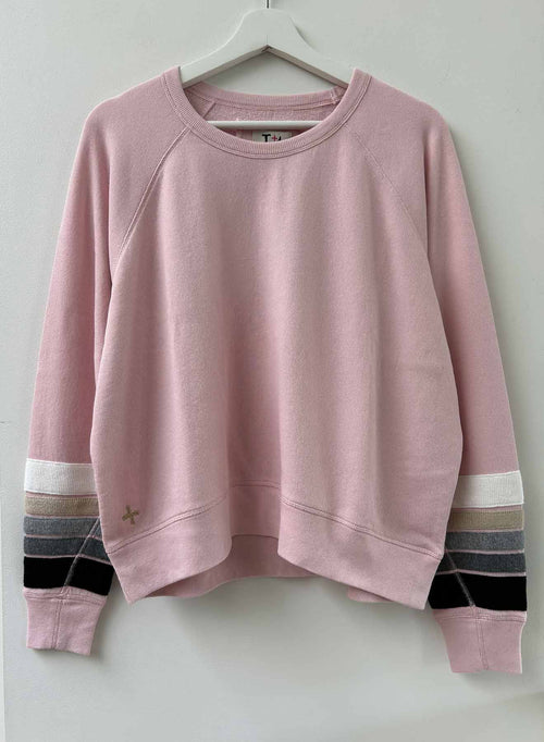 Track Sweatshirt - Blush Multi