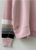 Track Sweatshirt - Blush Multi