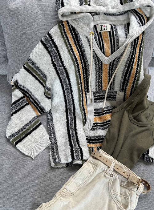 Baja Hoodie - Pumice Multi