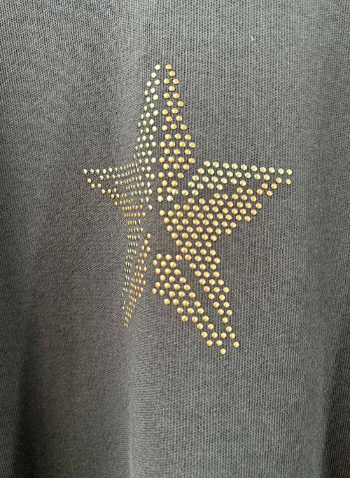 Graphic Cabin Sweatshirt - Graphite Vintage Star
