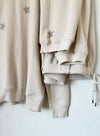 Graphic Cabin Sweatshirt - Ecru Stars