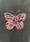 Graphic Ava Tee - Graphite Mariposa