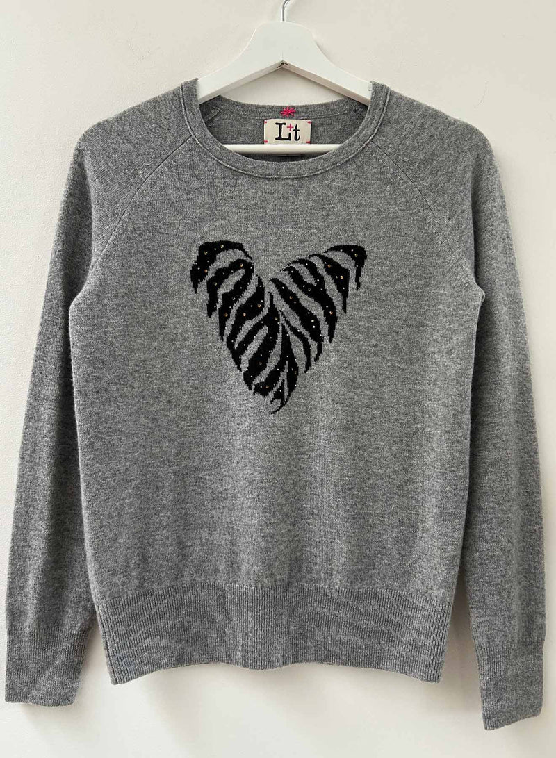 Tiger Heart Crew - Grey/black CR