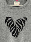 Tiger Heart Crew - Grey/black CR