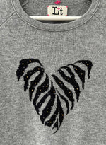 Tiger Heart Crew - Grey/black CR