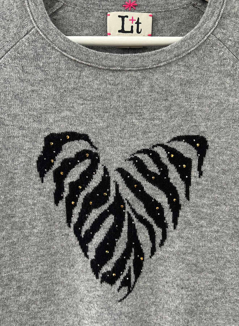 Tiger Heart Crew - Grey/black CR