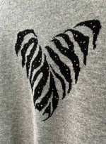 Tiger Heart Crew - Grey/black CR