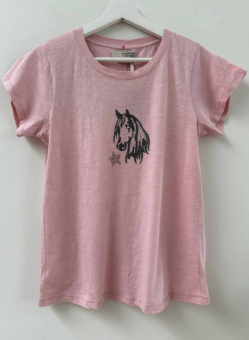 Graphic Ava Tee - Blush Mustang