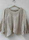 Lyla Cable Sweater - Stone Stud