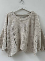 Lyla Cable Sweater - Stone Stud