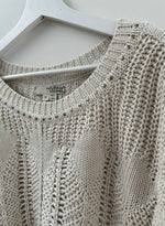 Lyla Cable Sweater - Stone Stud