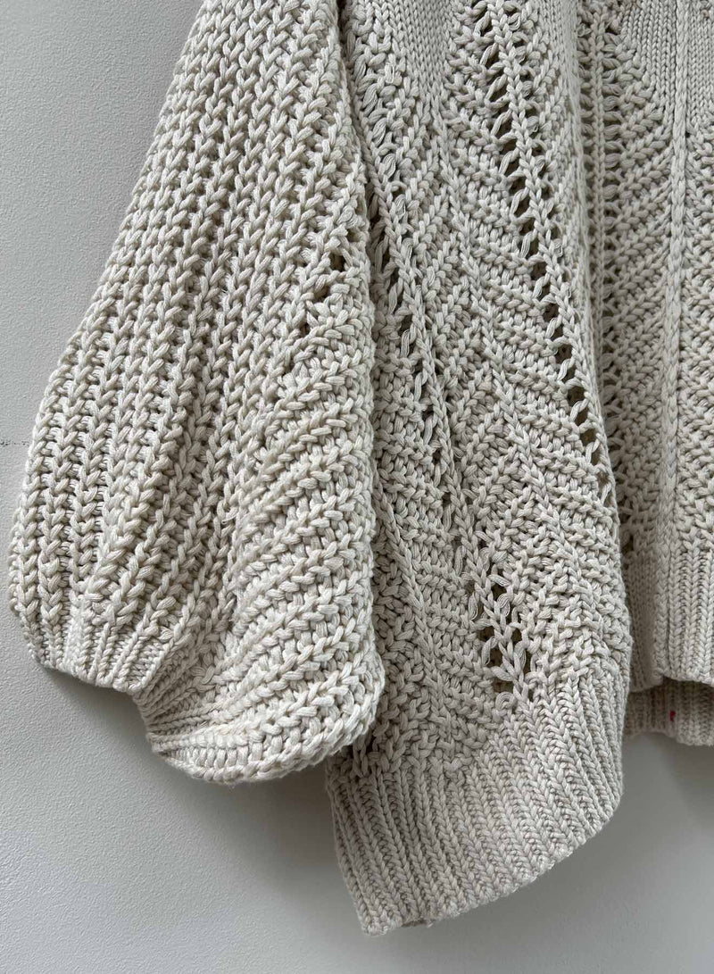 Lyla Cable Sweater - Stone Stud