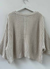 Lyla Cable Sweater - Stone Stud