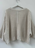 Lyla Cable Sweater - Stone Stud
