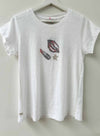 Graphic Ava Tee - White Hot Lips Crystal