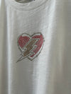 Graphic Ava Tee - White Heart Break