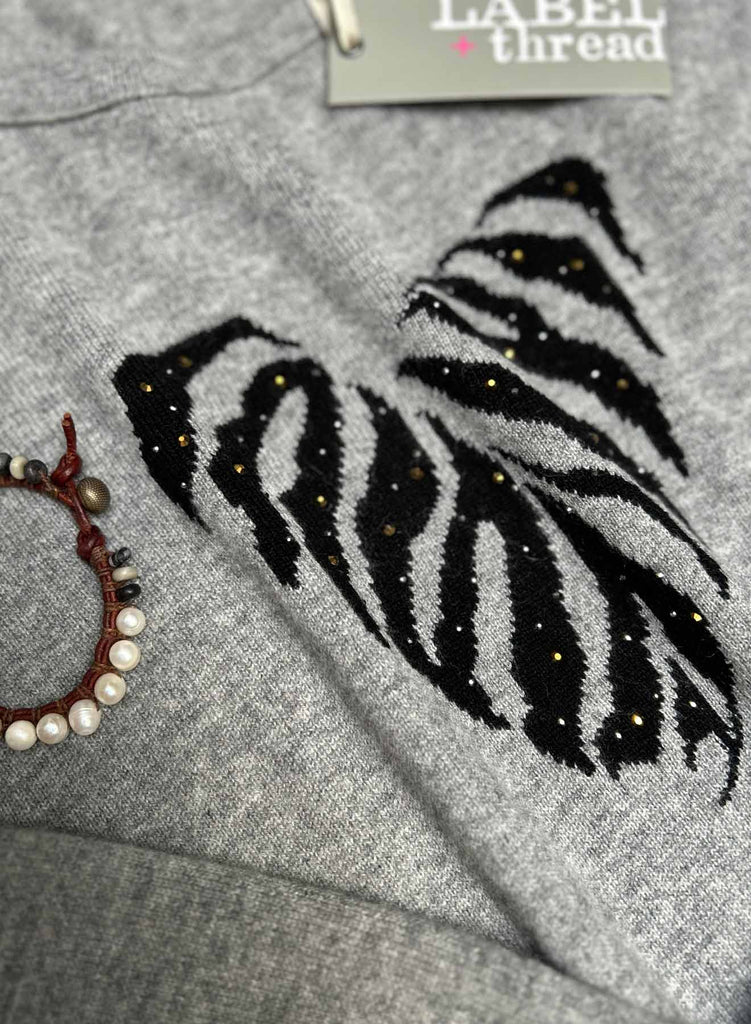 Tiger Heart Crew - Grey/black CR