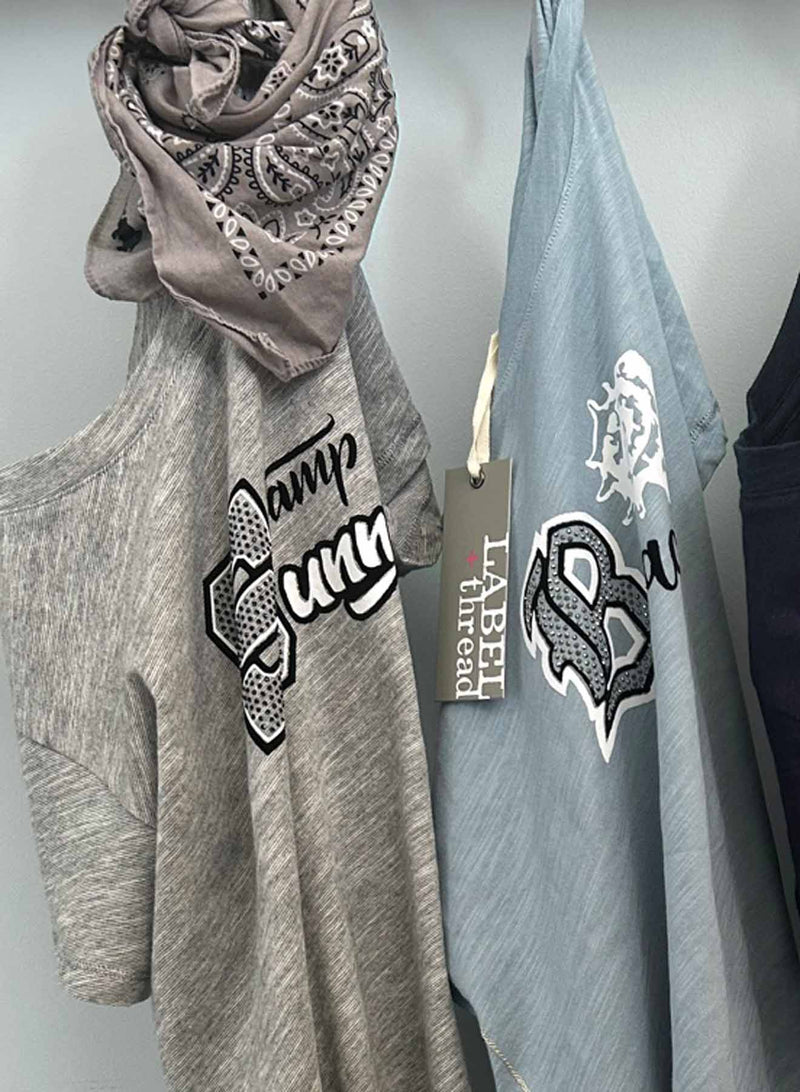 Graphic Ava Tee - Grey Camp Sunny