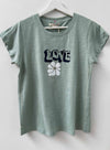 Graphic Ava Tee - Sage Groovy Love