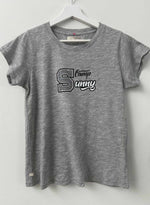 Graphic Ava Tee - Grey Camp Sunny