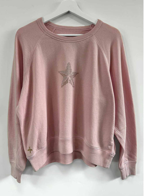 Graphic Cabin Sweatshirt - Blush Vintage Star