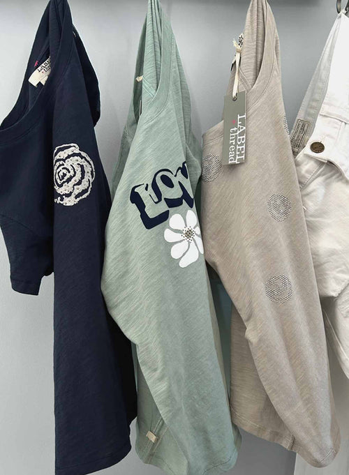 Graphic Ava Tee - Stone Smiles Crystal