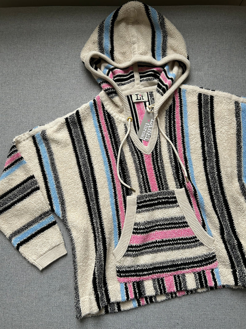 Baja Hoodie - Ecru Multi