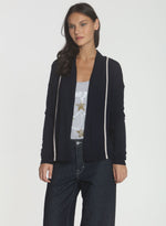 Brooklyn Drape Cardigan - Navy