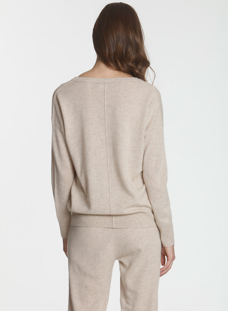 CORE Cashmere BF Vee - Oatmeal