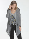 Sofia Scarf Cardigan - Charcoal