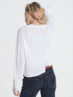 Ribbed Relax Cardigan - White