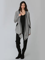 Luxe Cable Edge Cardigan - Grey