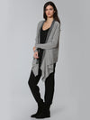 Luxe Cable Edge Cardigan - Grey