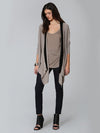 Luxe Cable Edge Cardigan - Taupe