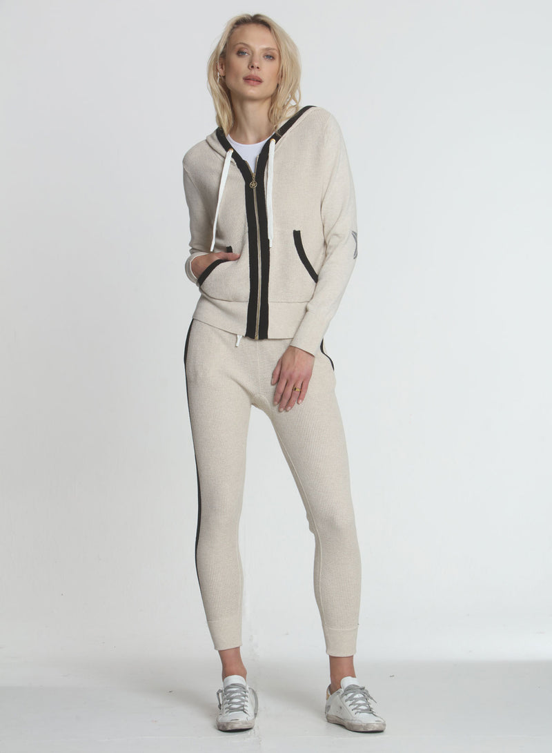 Wanda Waffle Hoodie - Oatmeal
