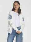 Kendra Cable Cardigan - White