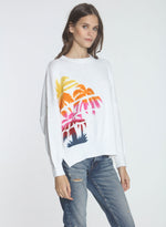 Karma Sweatshirt - White Palms