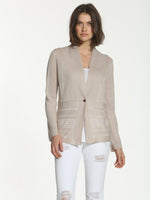Drop Stitch Cardigan - Linen