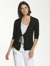 Jute Tie Cardigan - Black